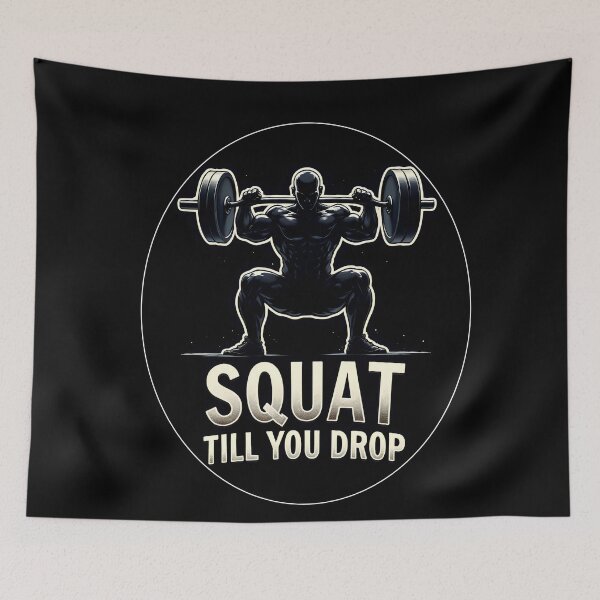 Item preview, The Deep Grind: Squat Till You Drop designed and sold by ArtCreator2023.