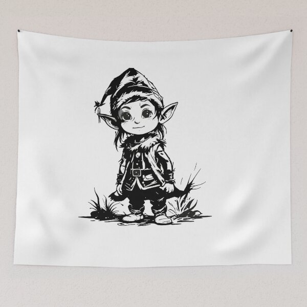 Item preview, Cute christmas elf - santa claus designed and sold by Bukhisz.