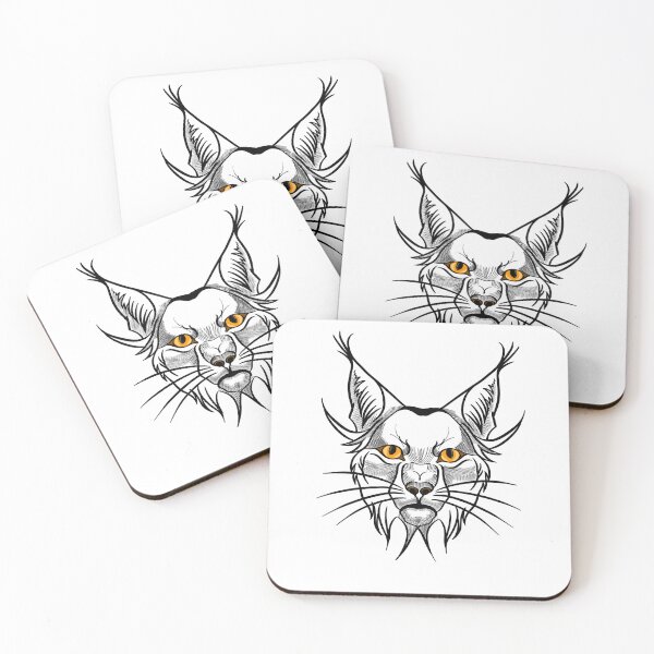 Item preview, Lynx with yellow eyes designed and sold by Maryart8.