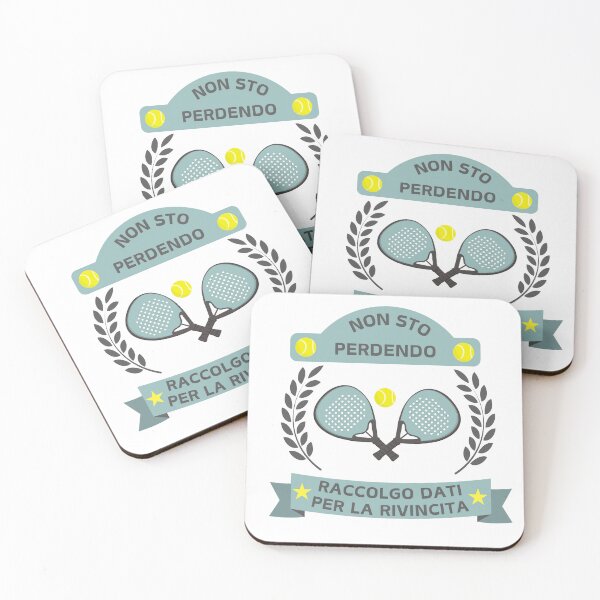 Item preview, "Non sto perdendo, raccolgo dati per la rivincita - Design Minimalista Padel" designed and sold by angelaaiproject.