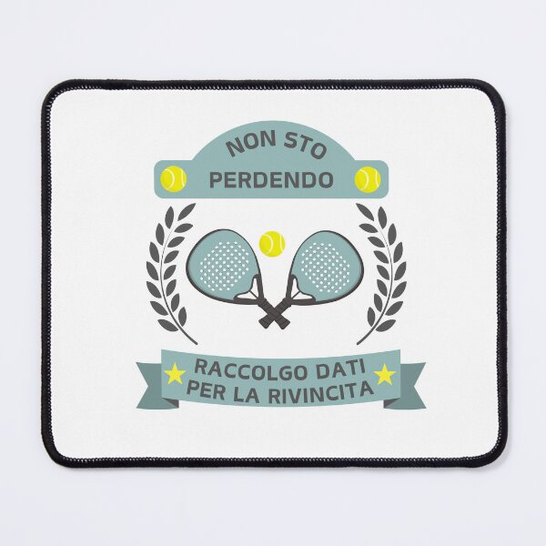 Item preview, "Non sto perdendo, raccolgo dati per la rivincita - Design Minimalista Padel" designed and sold by angelaaiproject.