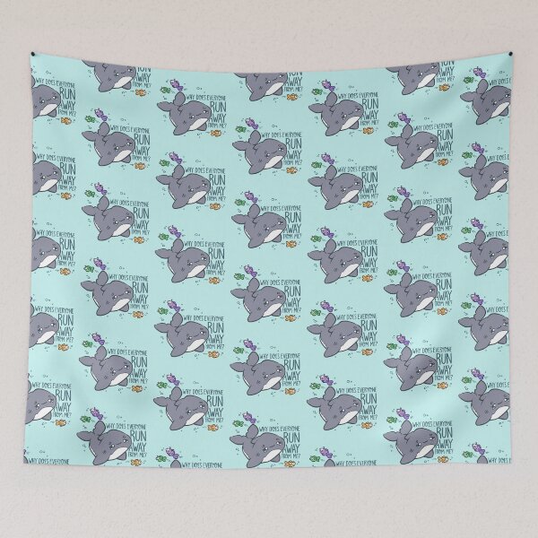Item preview, Shark: Why Does Everyone Run Away From Me? designed and sold by SketchesWSara.