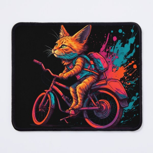 Item preview, Siberian cat on a bike designed and sold by Furrifico.