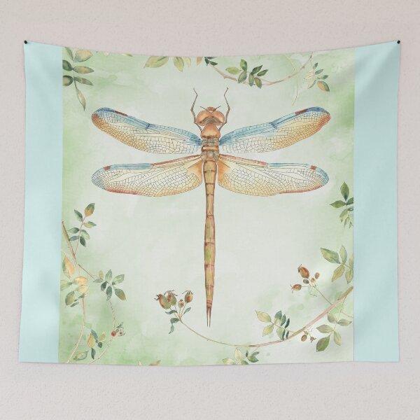 Item preview, Dragonfly With Rose Hips B1 designed and sold by Jean Plout.