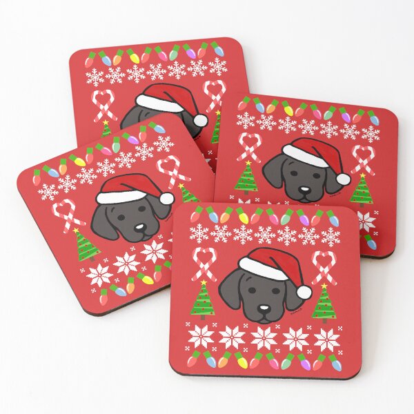 Item preview, Black Labrador Puppy Christmas Santa designed and sold by HappyLabradors.