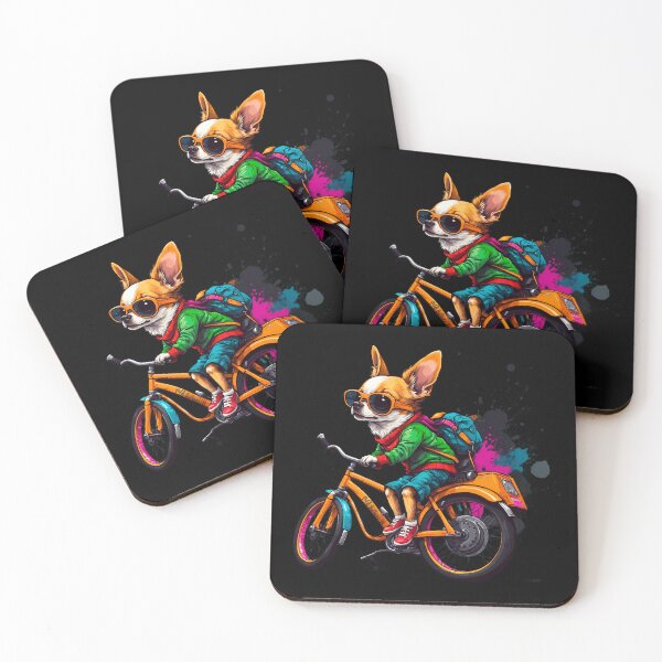 Item preview, Chihuahua dog on a bike designed and sold by Furrifico.