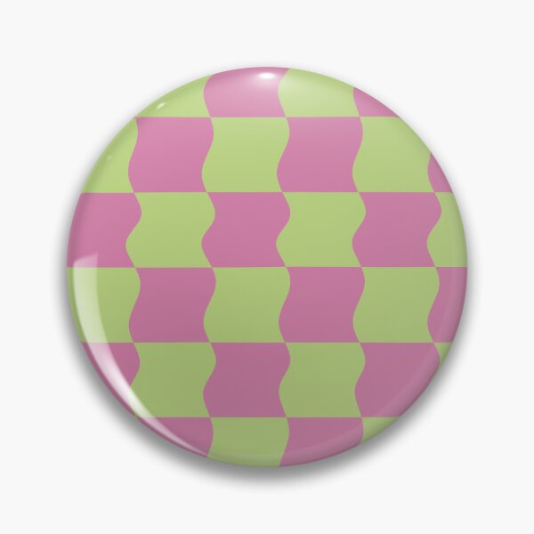 Item preview, Retro Lime and Pink Electric Warped Checkerboard Pattern designed and sold by Skull Fern.