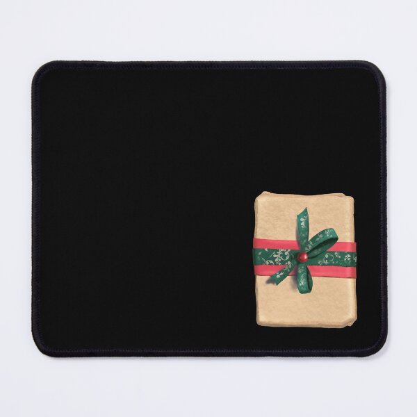 Item preview, Festive gift package with kraft paper, red and green bow - Perfect for Christmas, Advent calendars and festive decoration designed and sold by Nadja Leutloff.