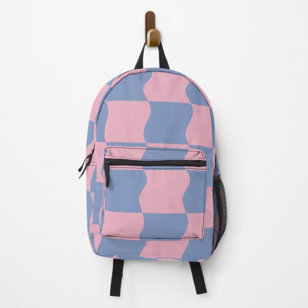 Item preview, Retro Purple and Pink Electric Warped Checkerboard Pattern designed and sold by Skull Fern.