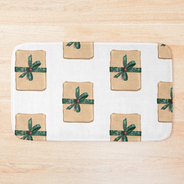 Item preview, Festive gift package with kraft paper, green bow - Perfect for Christmas, Advent calendars and festive decoration designed and sold by Nadja Leutloff.
