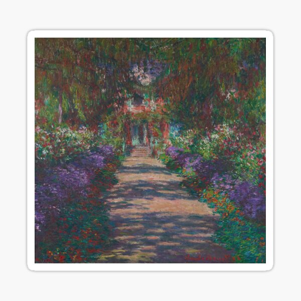 Item preview, Claude Monet eine allee in monet's garden in giverny 1902 designed and sold by melissabeta.