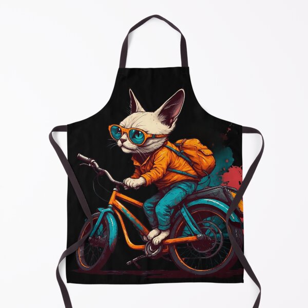 Item preview, American shorthair cat on a bike designed and sold by Furrifico.