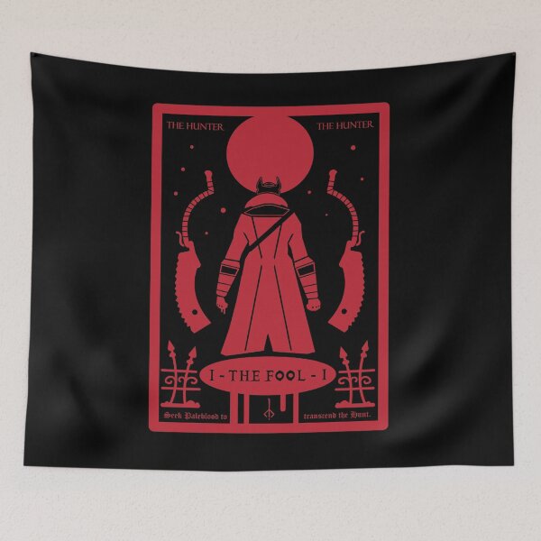Item preview, Bloodborne Tarot Card (black) : 1 - The Fool (the Hunter) designed and sold by KMi-fr.