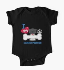 DANISH POINTER - I Love My DANISH POINTER Gift One Piece - Short Sleeve