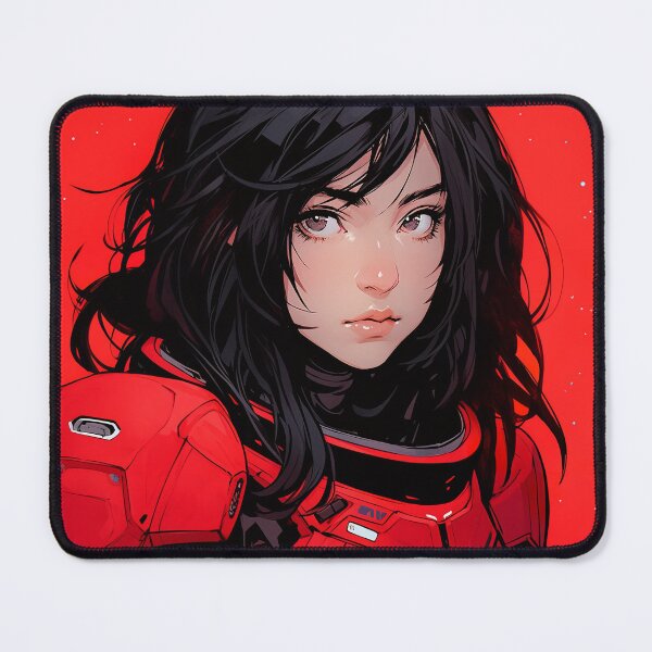 Item preview, Sleek Intense Futuristic Anime Girl designed and sold by bubblegoth.