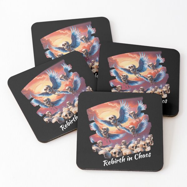 Item preview, Winged Skulls Rising in Fiery Dawn designed and sold by TolgaSal.