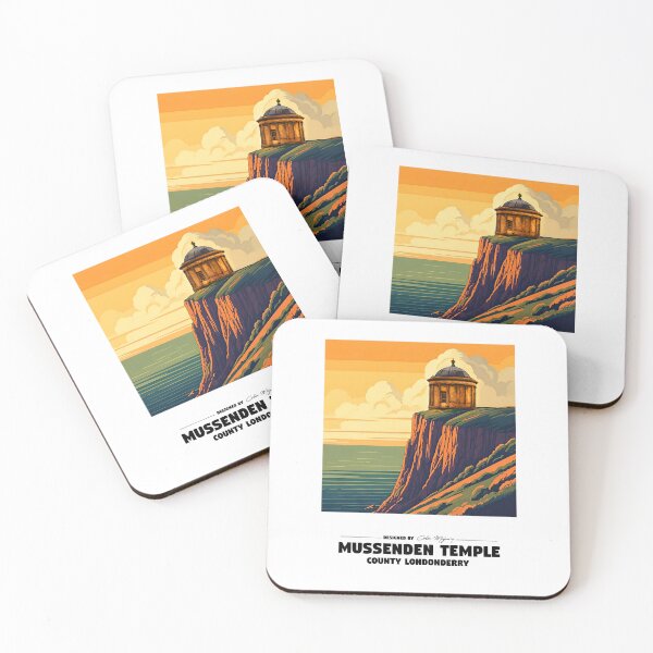 Item preview, Mussenden Temple - Vintage Poster Style designed and sold by cmphotographs.