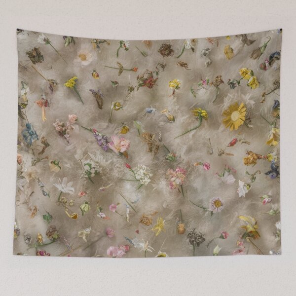 Item preview, canvas of small flowers,abstraction designed and sold by elegantpaterns.