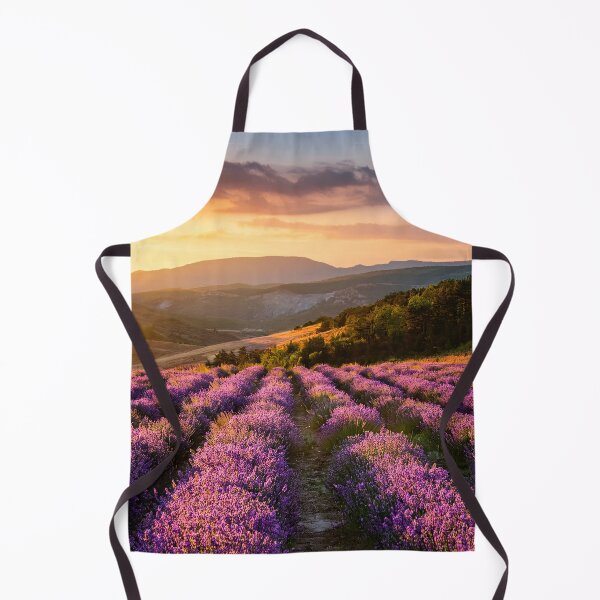Item preview, A breathtaking view of a lavender field at sunrise, with rolling hills and a distant horizon designed and sold by homydesign.