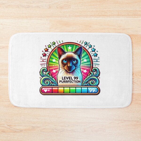 Item preview, Level 99 Purrfection: Cat Gamer Design designed and sold by HopeLoom.