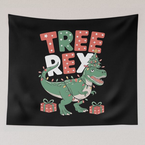Item preview, Tree Rex Dinosaur Christmas Pun designed and sold by DomTeesHaven.