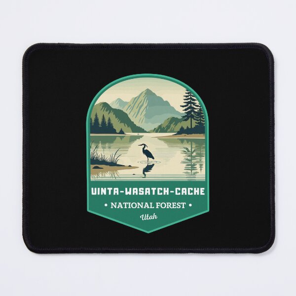 Item preview, Retro Uinta-Wasatch-Cache National Forest Utah USA Travel Art designed and sold by MaateoDesign.