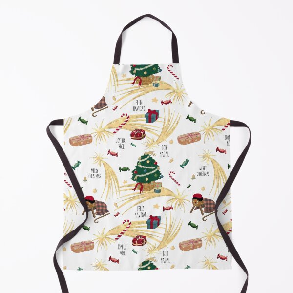 Item preview, Caga Tió with gifts and candies and Christmas tree on a white background with stars and Christmas decorations.  designed and sold by by Mònica Roca.