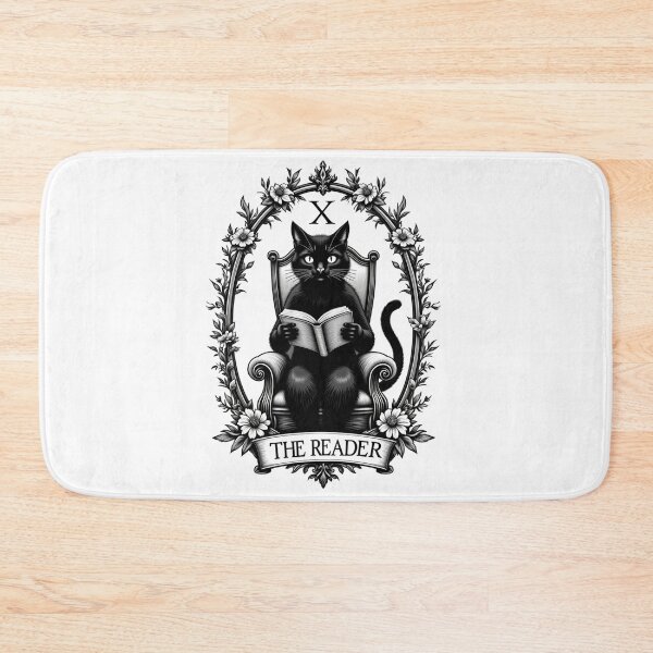 Item preview, The Reader - Gothic Cat Tarot  designed and sold by Moad Fahim.