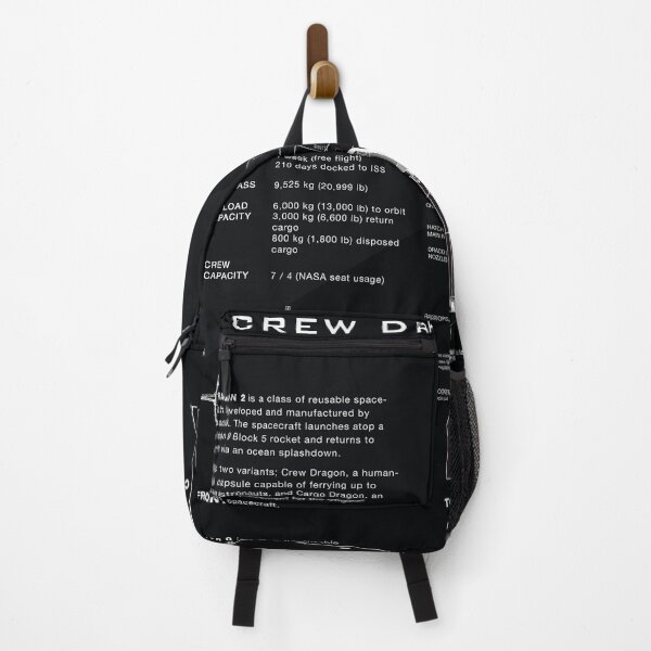Item preview, Crew Dragon Spacecraft & Falcon 9 Rocket Blueprint in High Resolution (all black) designed and sold by RyansWorkshop.