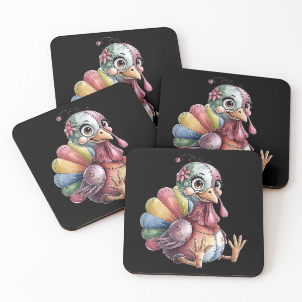 Item preview, Colorful Patchwork Turkey Illustration for Thanksgiving designed and sold by love3617.