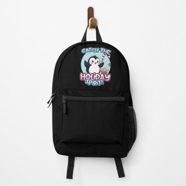 Item preview, Catch the Holiday Spirit - Fishing Penguin Christmas designed and sold by SleekVisuals.