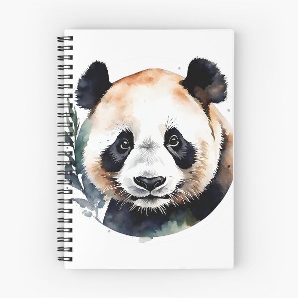 Item preview, Panda Realistic Watercolor Circle Style Sticker designed and sold by LDJBlank.