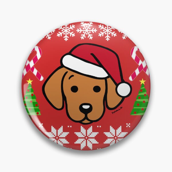 Artikelvorschau, Fuchsroter Labrador-Welpen-Weihnachtsmann entworfen und verkauft von HappyLabradors.