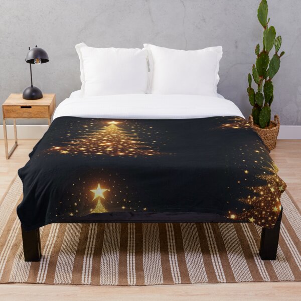 Aperçu de l'œuvre Sapin de Noël avec des étoiles créée et vendue par DesignFreaks7.