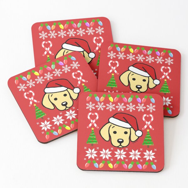 Item preview, Yellow Labrador Puppy Christmas Santa designed and sold by HappyLabradors.