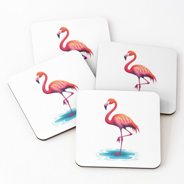 Item preview, Graceful Flamingo in Vibrant Colors designed and sold by Moad Fahim.