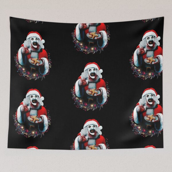 Item preview, Terrifier Santa Claus Horror Fan Art 2 milk and cookies designed and sold by trentnin.