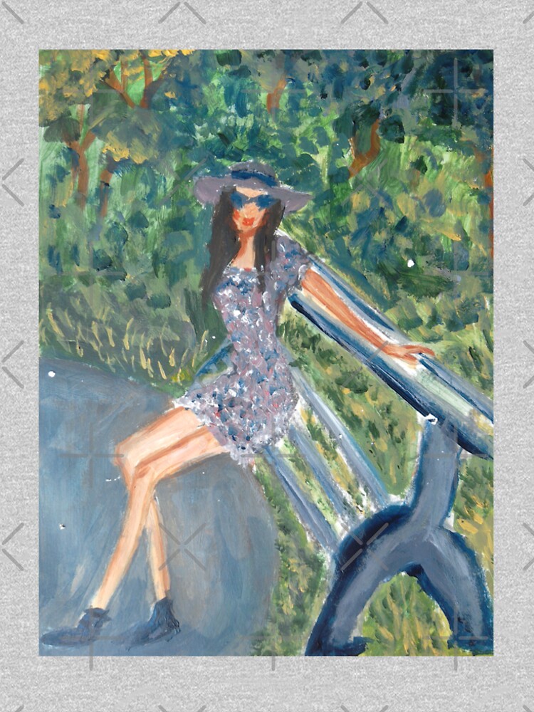 A Girl Sitting On a Bench by IvanaKada