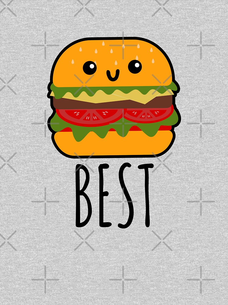 Burger and fries best best sale friend hoodies