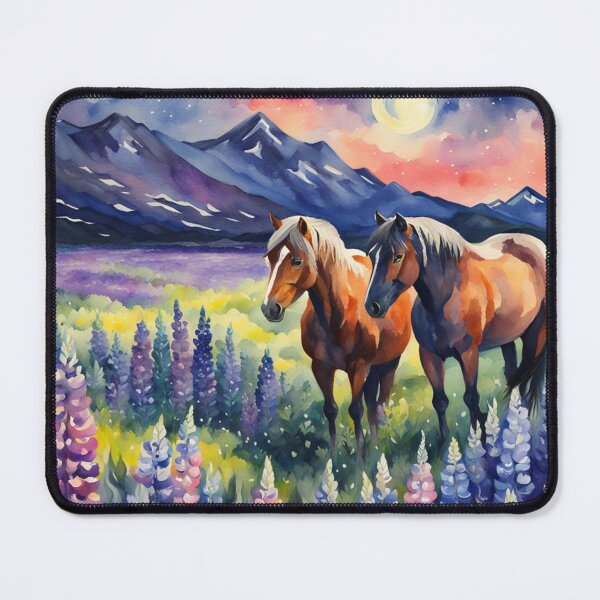 Item preview, Watercolor Horses In Wild Flowers designed and sold by Gabriela McDaniel.