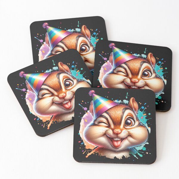 Item preview, Cute Party Chipmunk designed and sold by AwesomeBeyondLimits.