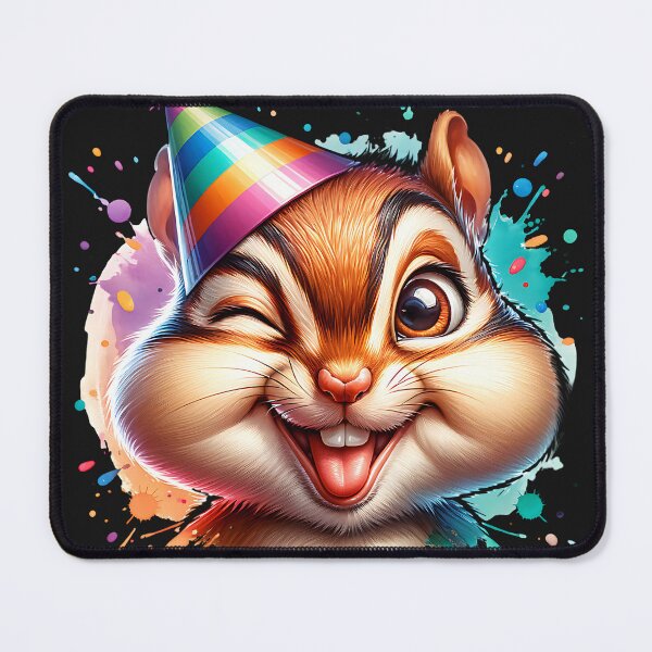 Item preview, Cute Party Chipmunk designed and sold by AwesomeBeyondLimits.
