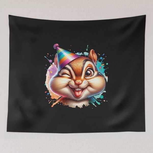 Item preview, Cute Party Chipmunk designed and sold by AwesomeBeyondLimits.