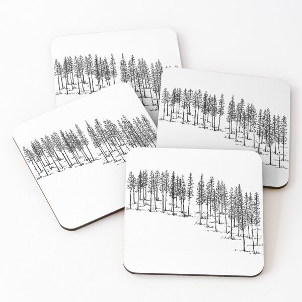 Item preview, Trees on a slope #3 designed and sold by Laura Carim Todd.