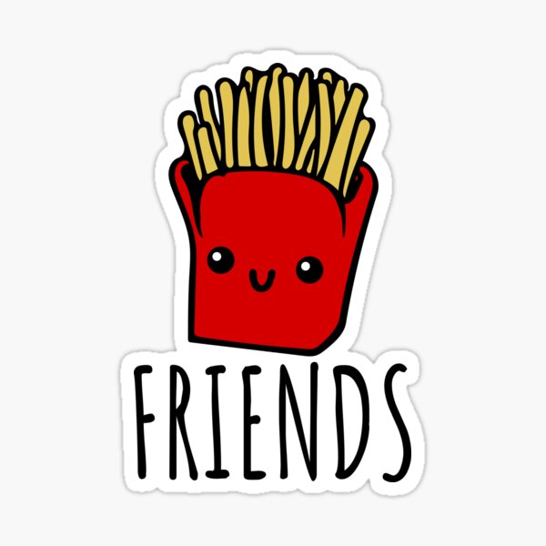 Burger And Fries Stickers Redbubble