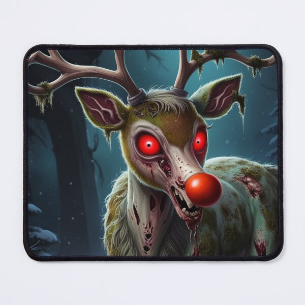 Item preview, Zombie the red noise reindeer designed and sold by Jestersmodified.