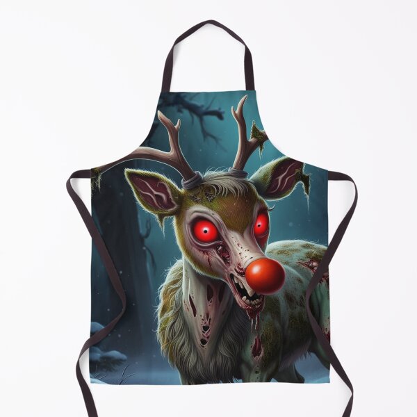 Item preview, Zombie the red noise reindeer designed and sold by Jestersmodified.