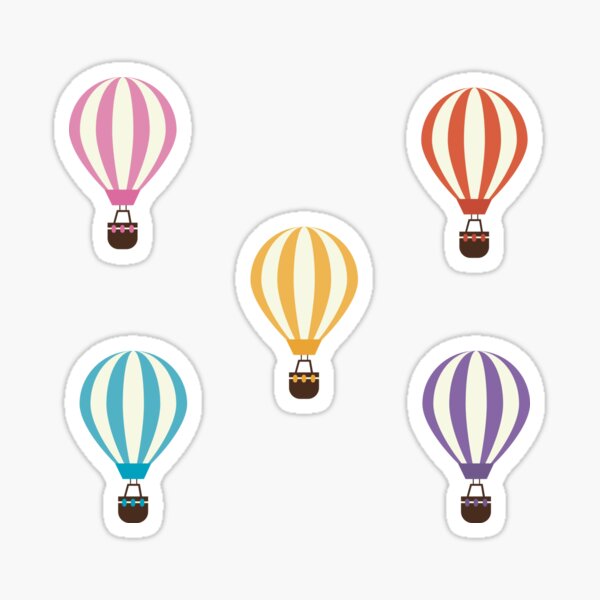 Item preview, Hot air balloon set colorful designed and sold by Inspiredbydavina.