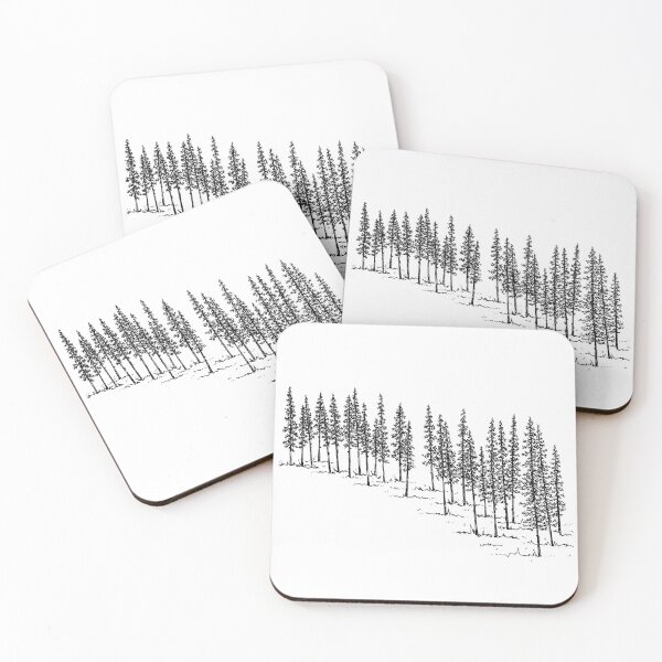 Item preview, Trees on a slope #4 designed and sold by Laura Carim Todd.