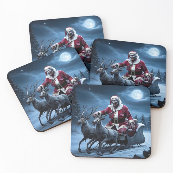 Item preview, Zombie Santa and his reindeer designed and sold by Jestersmodified.